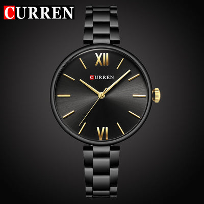 CURREN Women Watch Quartz Female clock Casual Fashion Stainless Steel Strap Watch eprolo