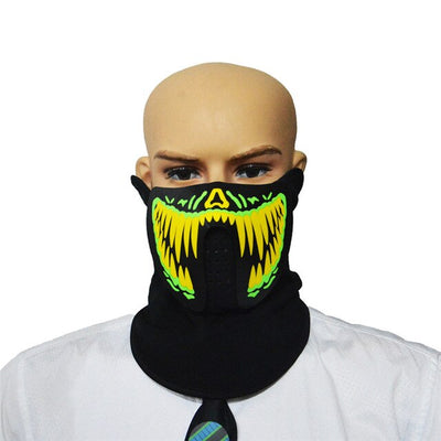 Halloween Led Cold Light Mask Music Sound Control Luminous Party Masks Festival Cosplay Supplies Halloween Accessories eprolo