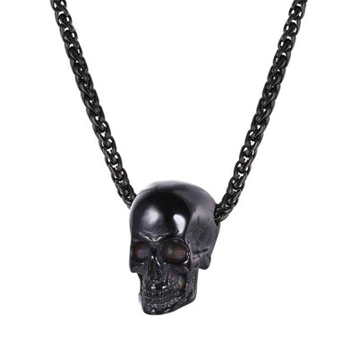 Halloween Jewelry Skull Necklace Fine Gold Chain eprolo