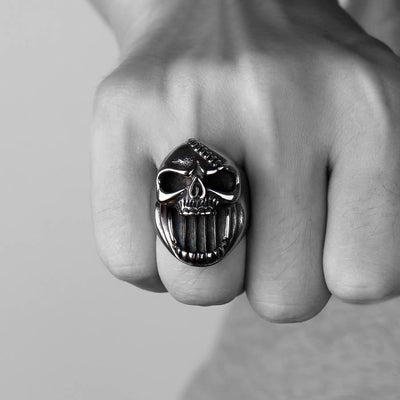 Skull Gothic Skeleton Punk Men's Rings Halloween Gift eprolo