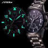 SINOBI Pilot Mens Chronograph Wrist Watch Waterproof Quartz Clock eprolo