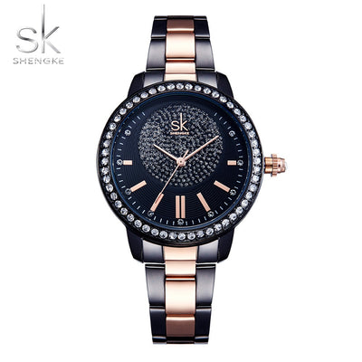 Rose Gold Watch Women Quartz Watches Ladies Top Brand Crystal Luxury Female Wrist Watch eprolo