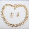 Pearl Wedding necklace earring jewelry set eprolo