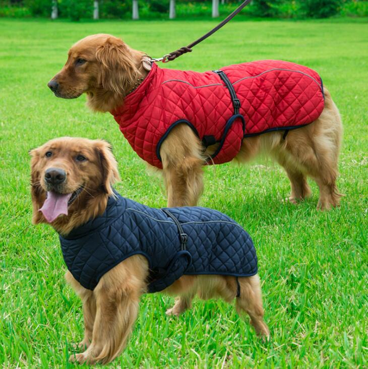 Dog Clothes Winter Thickening Warm Pet Reflective Outdoor Jacket Coat eprolo