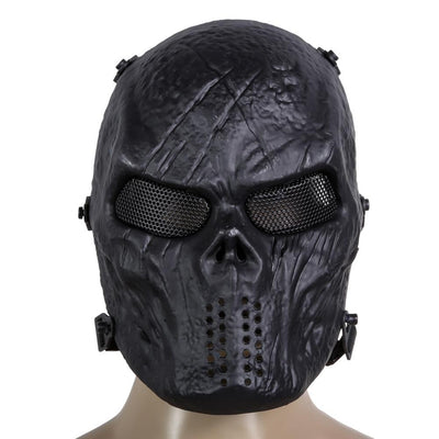 Mask Paintball Full Face Mask Army Games Mesh Eye Shield Mask Halloween eprolo