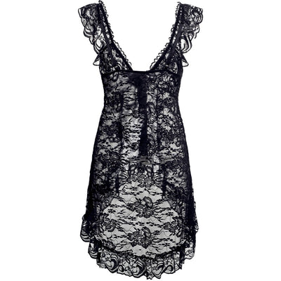 Sexy Lace Lingerie Dress Women Homewear Night Gowns + G-string Sexy Panties Nightwear Sleepwear Sets eprolo