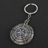 Rotating Captain America Shield Car Keychain Men's Kids Metal the Avengers Keychains Pendant Toys eprolo