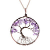 Crystal Natural Stone Tree Necklace eprolo
