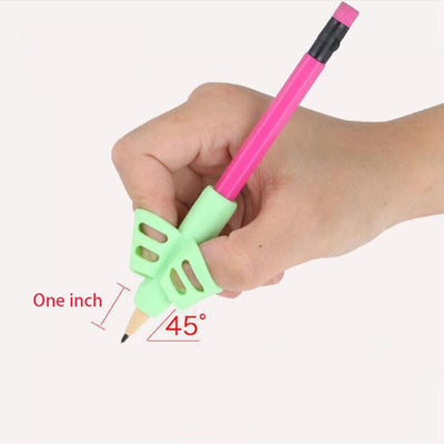 Two-Finger Pen Holder Silicone Baby Learning Writing Tool Correction Device Pencil Set Stationery 3 Piece Set Gift 2 Piece Fish eprolo