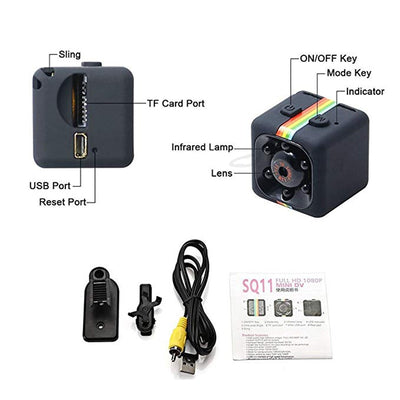 SQ11 mini camera 1080P HD Sport DV DVR Monitor Concealed camera SQ 11 night vision micro small camera Mini camcorder eprolo