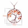Crystal Natural Stone Tree Necklace eprolo