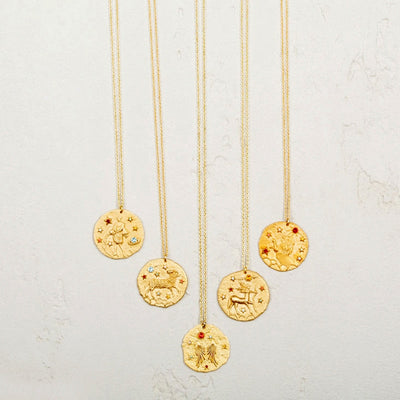 Artilady 12 Zodiac Necklace Pendant necklace Gold Constellation Necklace for Women Jewelry Party Gift eprolo