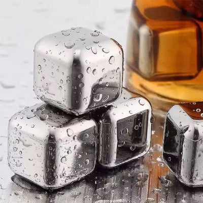 1PC  Stainless Steel Whisky Ice Cubes Quick Freezing Wine Beer Cooler Liquor Cooling Rocks KTV Accessories eprolo
