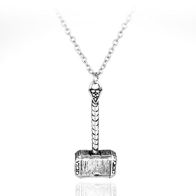 Thor Hammer Necklace Marvel Avengers Dark World Necklace Classic Movies Exquisite Mjolnir Pendant Necklace eprolo