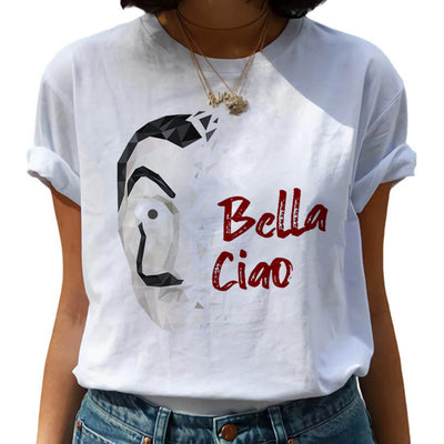 New Money Heist Harajuku T Shirts Women La Casa De Papel Hip Hop T-shirts Fashion House of Paper Tshirt Fashion Top Tees Female Getbrewtaps.com