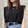 Spring Summer White Loose Sleeveless Top Women O Neck Camis Casual Basic Sport Vest Tops Female Streetwear Tank Tops Knitte 2020 Getbrewtaps.com