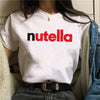 Nutella Kawaii Print T Shirt Women 90s Harajuku Ullzang Fashion T-shirt Graphic Cute Cartoon Tshirt Korean Style Top Tees Female Getbrewtaps.com