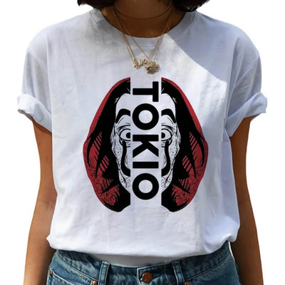 New Money Heist Harajuku T Shirts Women La Casa De Papel Hip Hop T-shirts Fashion House of Paper Tshirt Fashion Top Tees Female Getbrewtaps.com