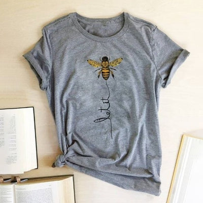 Hillbilly Women Bee Kind T-shirt Aesthetics Graphic Short Sleeve Cotton Polyester T Shirts Female Camisetas Verano Mujer 2020 Getbrewtaps.com