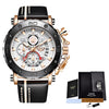 2020 LIGE New Mens Watches Top Brand Luxury Big Dial Military Quartz Watch Leather Waterproof Sport Wristwatch Relogio Masculino Getbrewtaps.com