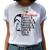 New Money Heist Harajuku T Shirts Women La Casa De Papel Hip Hop T-shirts Fashion House of Paper Tshirt Fashion Top Tees Female Getbrewtaps.com