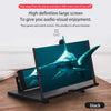 3D Phone Screen Magnifier Amplifier Folding Design HD Video Magnifying Glass Watch 3d Movies Smart Phone Bracket Holder 12inch eprolo