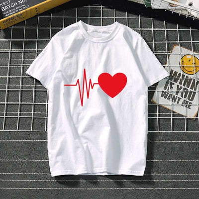 Women's t-shirt Harajuku love t shirt women feminina ladies Than heart ulzzang graphic t shirts women 2019 summer femme clothes Getbrewtaps.com