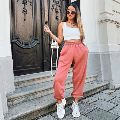 Rockmore Harajuku Joggers Wide Leg SweatPants Women Trousers Plus Size High Waist Pants Streetwear Korean Casual Pant Femme Fall Getbrewtaps.com