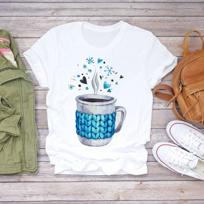 Women 2020 Summer Short Sleeve Floral Flower Fashion Lady T-shirts Top T Shirt Ladies Womens Graphic Female Tee T-Shirt Getbrewtaps.com