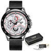 2020 LIGE Fashion Mens Watches Stainless Steel Top Brand Luxury Sport Chronograph Quartz Watch Men Black Watch Relogio Masculino Getbrewtaps.com