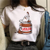 Nutella Kawaii Print T Shirt Women 90s Harajuku Ullzang Fashion T-shirt Graphic Cute Cartoon Tshirt Korean Style Top Tees Female Getbrewtaps.com