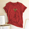 Hillbilly Women Bee Kind T-shirt Aesthetics Graphic Short Sleeve Cotton Polyester T Shirts Female Camisetas Verano Mujer 2020 Getbrewtaps.com