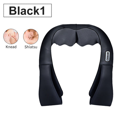 U Shape Electrical Shiatsu Back Neck Shoulder Body Massager Infrared Heated Kneading Car/Home Massager with gift box Getbrewtaps.com