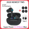 2020 NEWEST TWS Blutooth Wireless Headphones Mini Bass Earphone Headset Sports Earbuds With Charging Box Microphone eprolo
