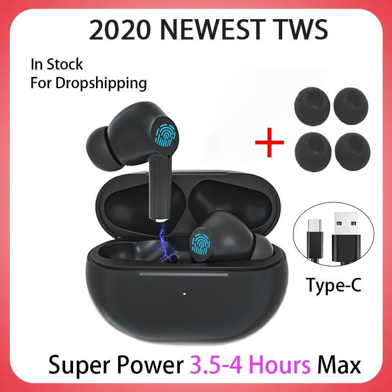 2020 NEWEST TWS Blutooth Wireless Headphones Mini Bass Earphone Headset Sports Earbuds With Charging Box Microphone eprolo