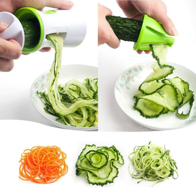 Portable Vegetable Slicer Handheld Spiralizer Peeler Spiral Slicer Stainless Steel for Potatoes Spaghetti Kitchen Accessories eprolo