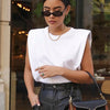 Spring Summer White Loose Sleeveless Top Women O Neck Camis Casual Basic Sport Vest Tops Female Streetwear Tank Tops Knitte 2020 Getbrewtaps.com