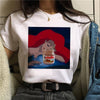 Nutella Kawaii Print T Shirt Women 90s Harajuku Ullzang Fashion T-shirt Graphic Cute Cartoon Tshirt Korean Style Top Tees Female Getbrewtaps.com