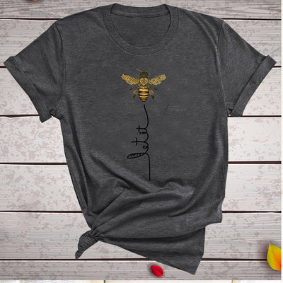 Hillbilly Women Bee Kind T-shirt Aesthetics Graphic Short Sleeve Cotton Polyester T Shirts Female Camisetas Verano Mujer 2020 Getbrewtaps.com