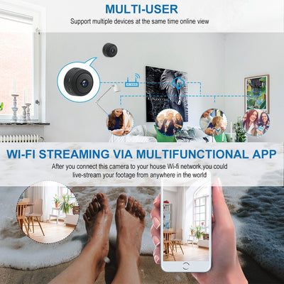 Mini IP Camera 1080P Sensor Night Vision Camcorder Motion DVR Micro Camera Sport DV Video small Camera Remote Monitor Phone App eprolo