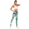 Brand Sexy Women Legging leaf Printing Fitness leggins Fashion Slim legins High Waist Leggings Woman Pants Getbrewtaps.com