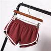 Hot Women Blend 2019 Summer Short Pants Contrast Binding Side Split Elastic Waist Patchwork Casual Beach Party Shorts Getbrewtaps.com