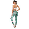 Brand Sexy Women Legging leaf Printing Fitness leggins Fashion Slim legins High Waist Leggings Woman Pants Getbrewtaps.com