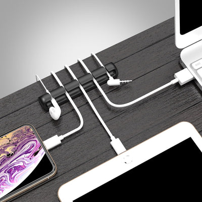 Desktop Cord Manager Data Cable Fixed Buckle Charging USB Cable Wrapper Device Wire Winder Earphone Cable Hub eprolo