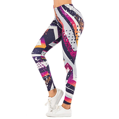 Brand Sexy Women Legging leaf Printing Fitness leggins Fashion Slim legins High Waist Leggings Woman Pants Getbrewtaps.com
