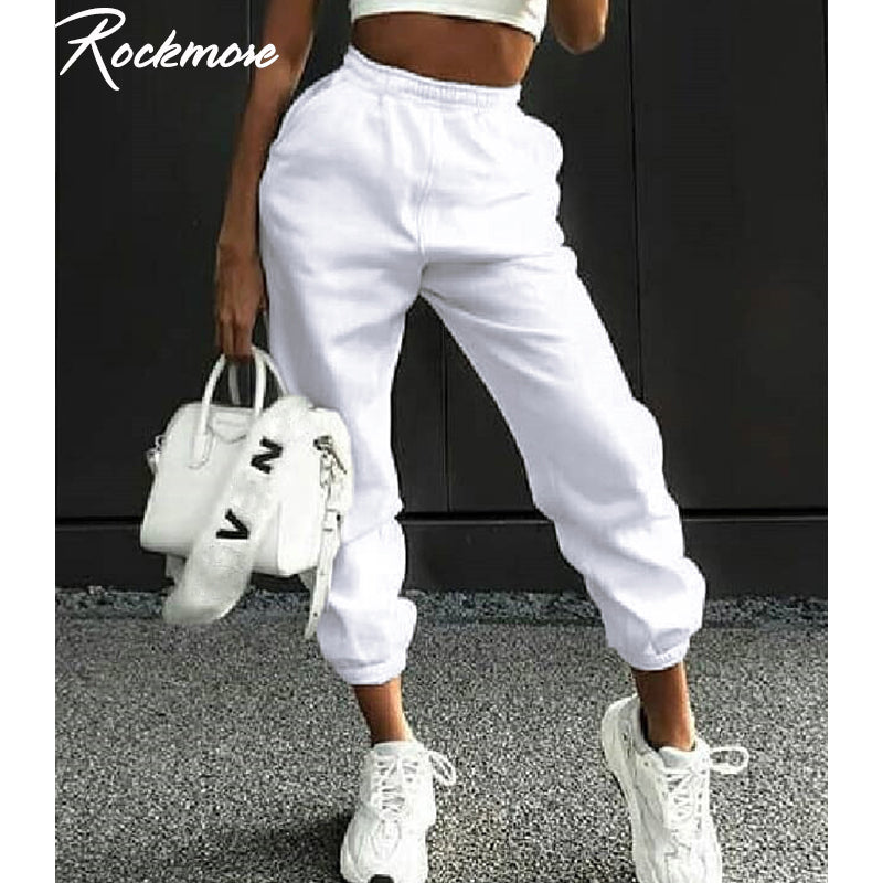 Rockmore Harajuku Joggers Wide Leg SweatPants Women Trousers Plus Size High Waist Pants Streetwear Korean Casual Pant Femme Fall Getbrewtaps.com