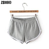 Hot Women Blend 2019 Summer Short Pants Contrast Binding Side Split Elastic Waist Patchwork Casual Beach Party Shorts Getbrewtaps.com