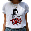 New Money Heist Harajuku T Shirts Women La Casa De Papel Hip Hop T-shirts Fashion House of Paper Tshirt Fashion Top Tees Female Getbrewtaps.com