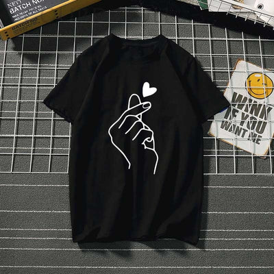 Women's t-shirt Harajuku love t shirt women feminina ladies Than heart ulzzang graphic t shirts women 2019 summer femme clothes Getbrewtaps.com