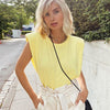 Spring Summer White Loose Sleeveless Top Women O Neck Camis Casual Basic Sport Vest Tops Female Streetwear Tank Tops Knitte 2020 Getbrewtaps.com